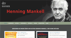 Desktop Screenshot of mankell.de
