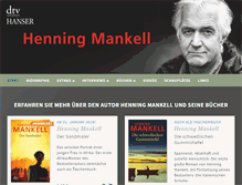Tablet Screenshot of mankell.de